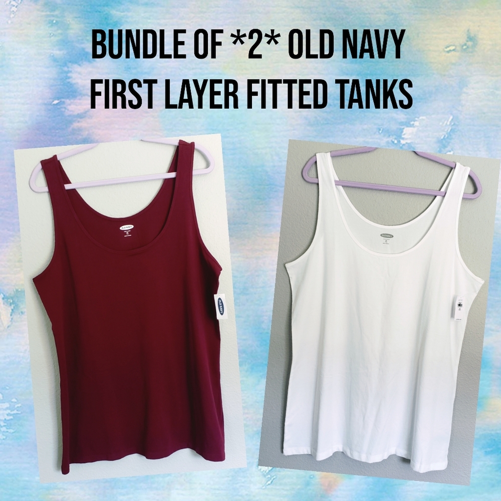Old Navy First Layer Fitted Tanks, XXL TALL